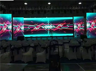 Indoor stage sliding LED display case